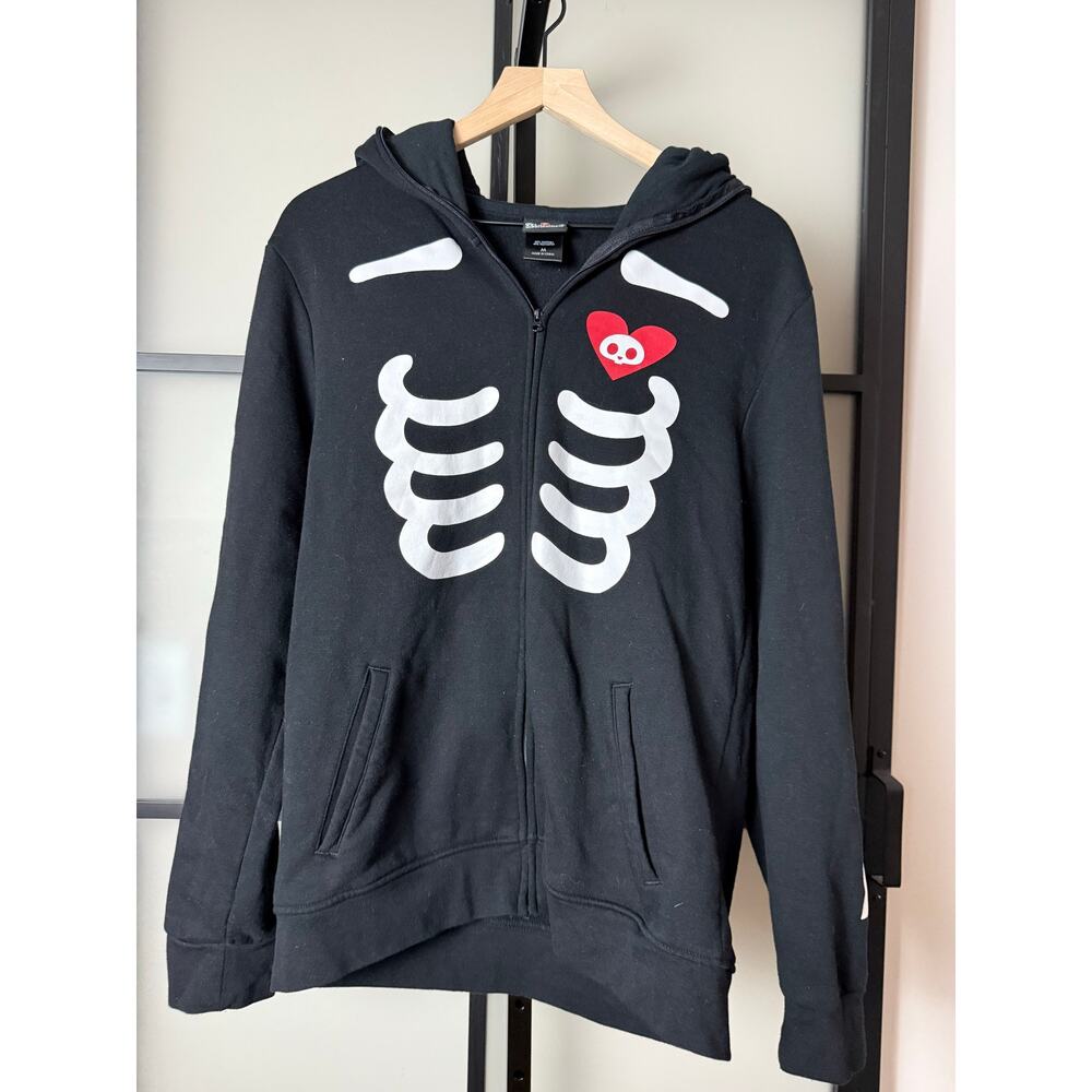 Hot Topic Skelanimals Kit the Cat Hoodie Size Medium
